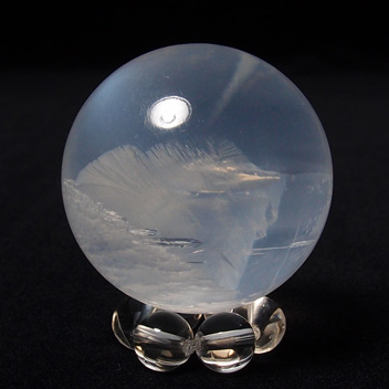 G1255ミルキークォーツ（乳白水晶）玉