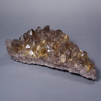 GC1174金針水晶（ゴールドルチル）クラスター（群晶）
