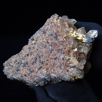 GC1175金針水晶（ゴールドルチル）クラスター（群晶）