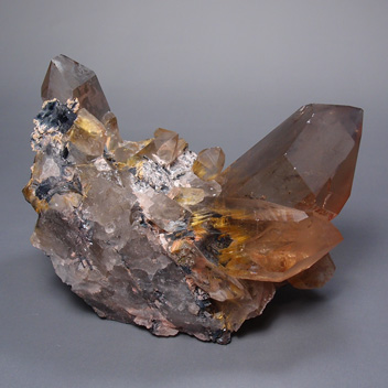 GC1176金針水晶（ゴールドルチル）クラスター（群晶）